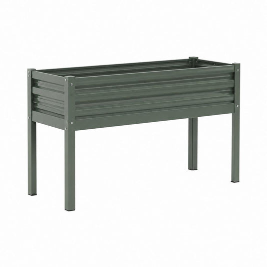 Hochbeet Pflanzkasten Anthrazit verzinkter Stahl rechteckig 80 x 40 x 80 cm