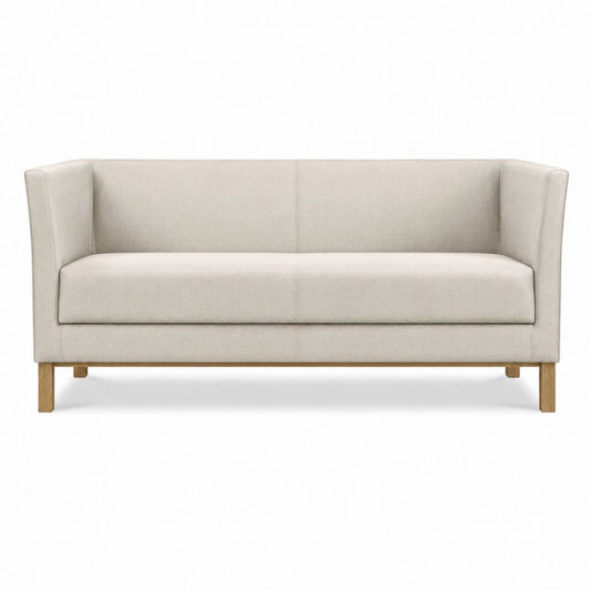 2-Sitzer Sofa Beige Polyester Rechteckig 140 x 78 x 78 cm